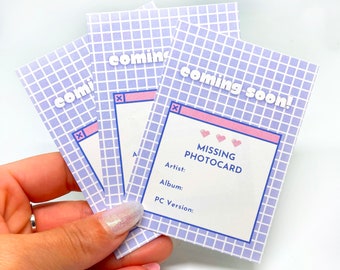 Tarjetas de relleno para carpetas fotográficas, rejillas de lavanda V1 ~ 2,5" x 3,5" - Paquete de 10