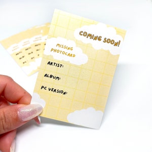 Photocard Binder Filler Cards - V3 Cloudy Grids ~2.5&quot; x 3.5&quot; - Pack of 10