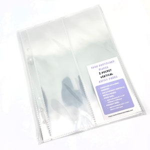 Refill Pages for A5 Binder - 2 Pocket Vertical - Pack of 10