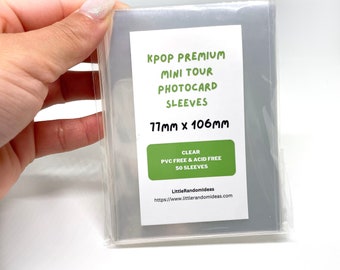 Fundas para tarjetas fotográficas de la Mini Gira – 77 mm x 106 mm, libres de PVC y ácido (paquete de 50)