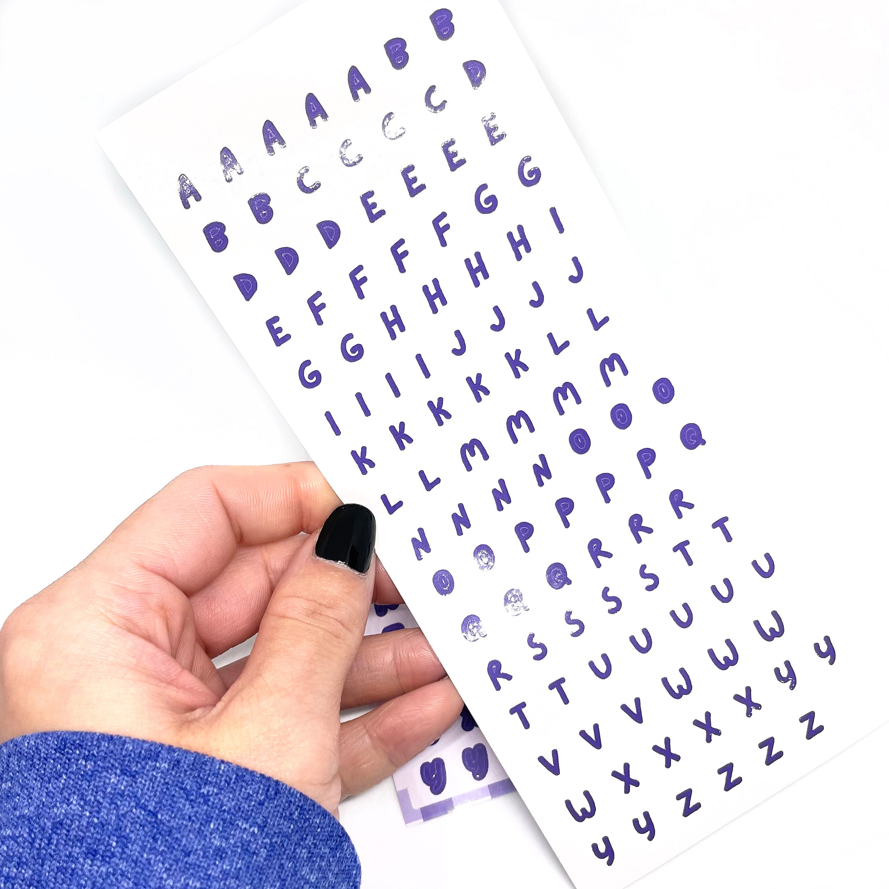 Handwritten Alphabet Sticker Sheet Bundle – Scrapbooking, Journaling ...