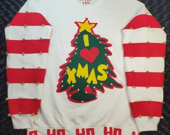 grinch i heart xmas sweater