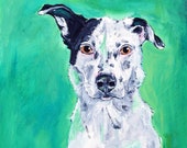 Custom Pet Portrait, Custom Pet Portrait Acrylic Painting, Pet Portrait by Amber Maki
