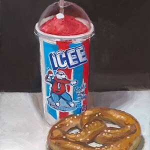 Icee Soft Pretzel  - 11x14&quot; Signed Print on Paper