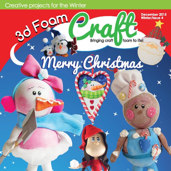 Revista 3D Foam Craft - Descarga Digital - Fofuchas, Foam Craft, Goma Eva - INVIERNO