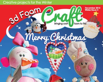 3D Foam Craft Magazine - Digital Download - Fofuchas, Foam Craft, Goma Eva - WINTER
