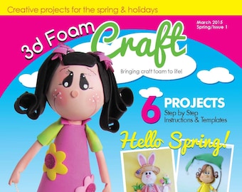 3D Foam Craft Magazine - Digital Download - Fofuchas, Foam Craft, Goma Eva - SPRING