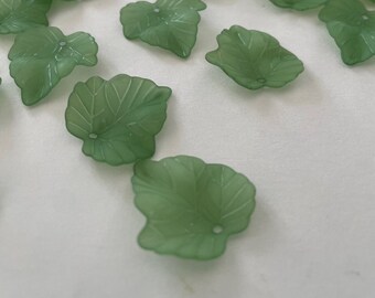 50 Resin Leaves 1"  for DIY projects  - Planners, Traveler's Notebooks, Journal Accessory, Jewelry, Earrings