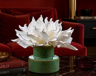 White Succulent Flower Arrangement