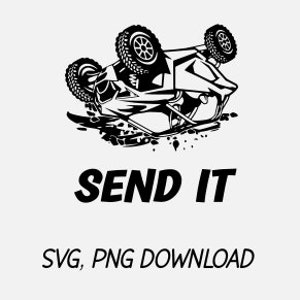 SXS Send It Cut ファイル、SVG、PNG、Cricut、Silhouette