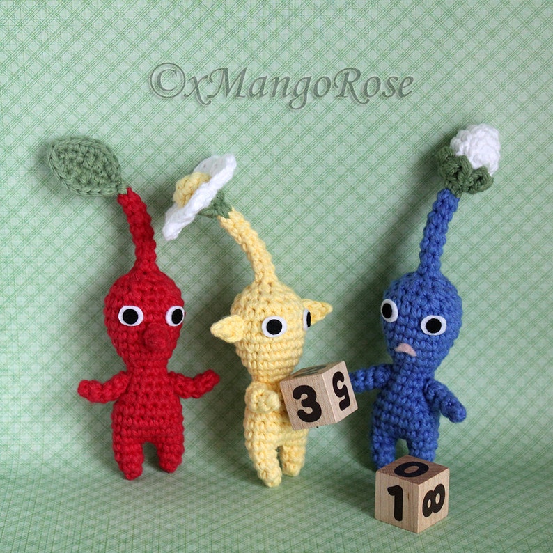Pikmin crochet Pattern Only Digital Download Doll Plush Etsy