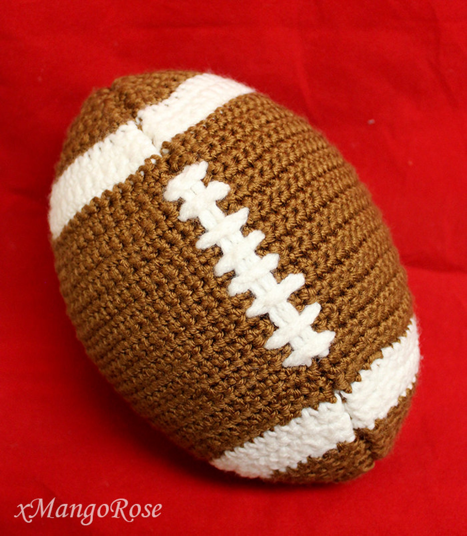 Amigurumi Stuffed Football Toy Actual Size crochet Pattern Etsy