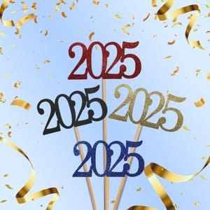 2025 Year Graduation Centerpiece Sticks, Decorations For Table, Graduation Table Décor, Centerpiece, Graduation Party, Glitter Cardstock