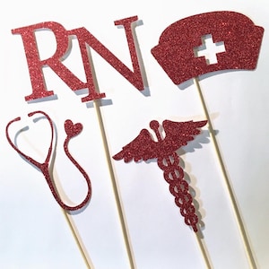Nurse Graduation Centerpiece Sticks, Graduation Centerpiece, Graduation Table Decor, Nurse Decor, Nurse Grad, Graduation Party, 2025
