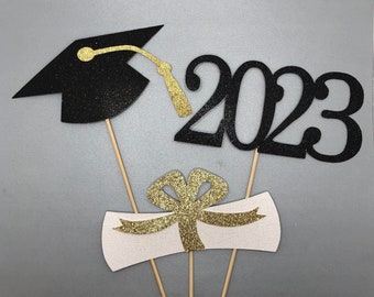 Graduation Centerpiece Sticks, Graduation Decor, Graduation Decorations, Graduation Gift, Graduation Cake Topper, Centerpiece Sticks 2023