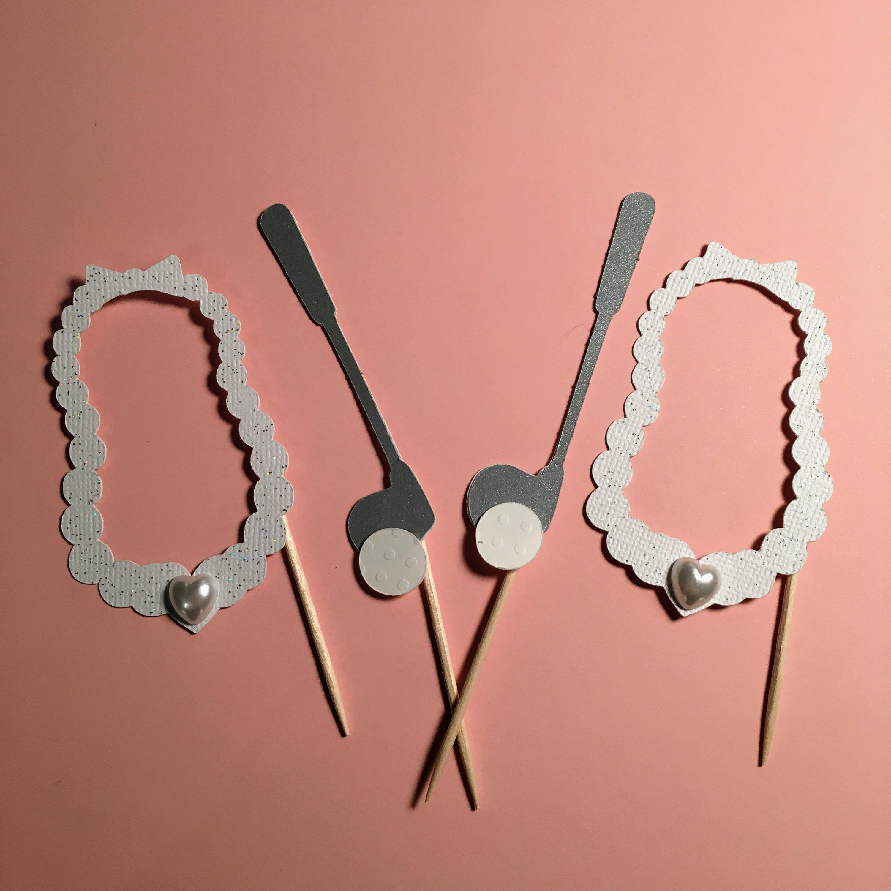 Putters or Pearlsputters or Pearls Cupcake Toppersteam Etsy