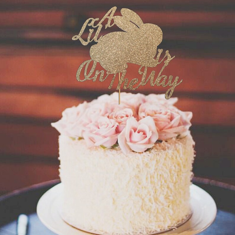 Baby Bunny Cake Topper Baby Shower Cake Topper Bunny Baby Etsy