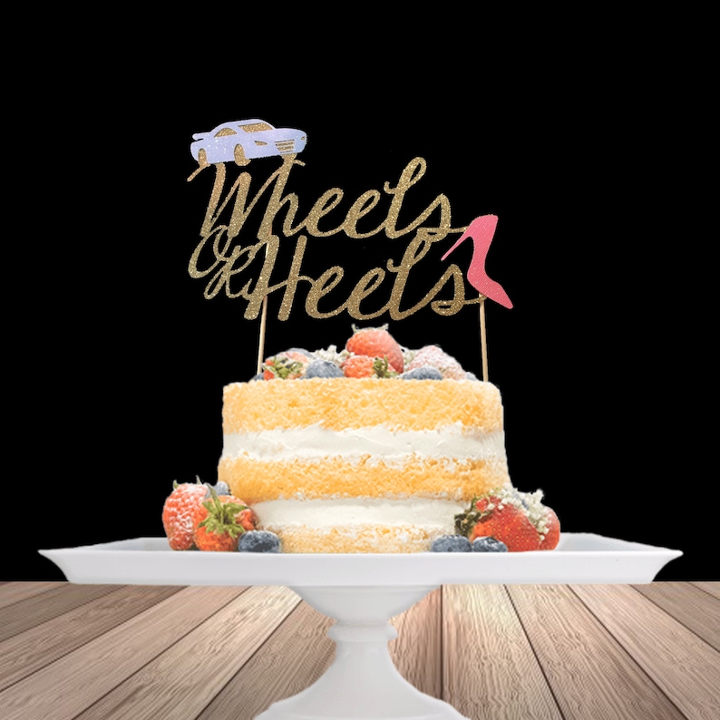Wheels or Heels Wheels or Heels Cake Toppers Team Wheels or Etsy