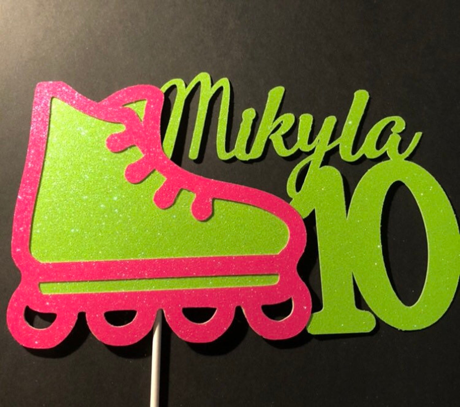 Roller Skate Cake Topper Roller Skate Birthday Cake Topper Etsy