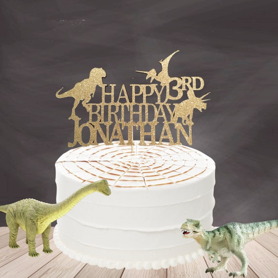 Gateau Dinosaure Dinosaure Anniversaire Gateau Premier Etsy France