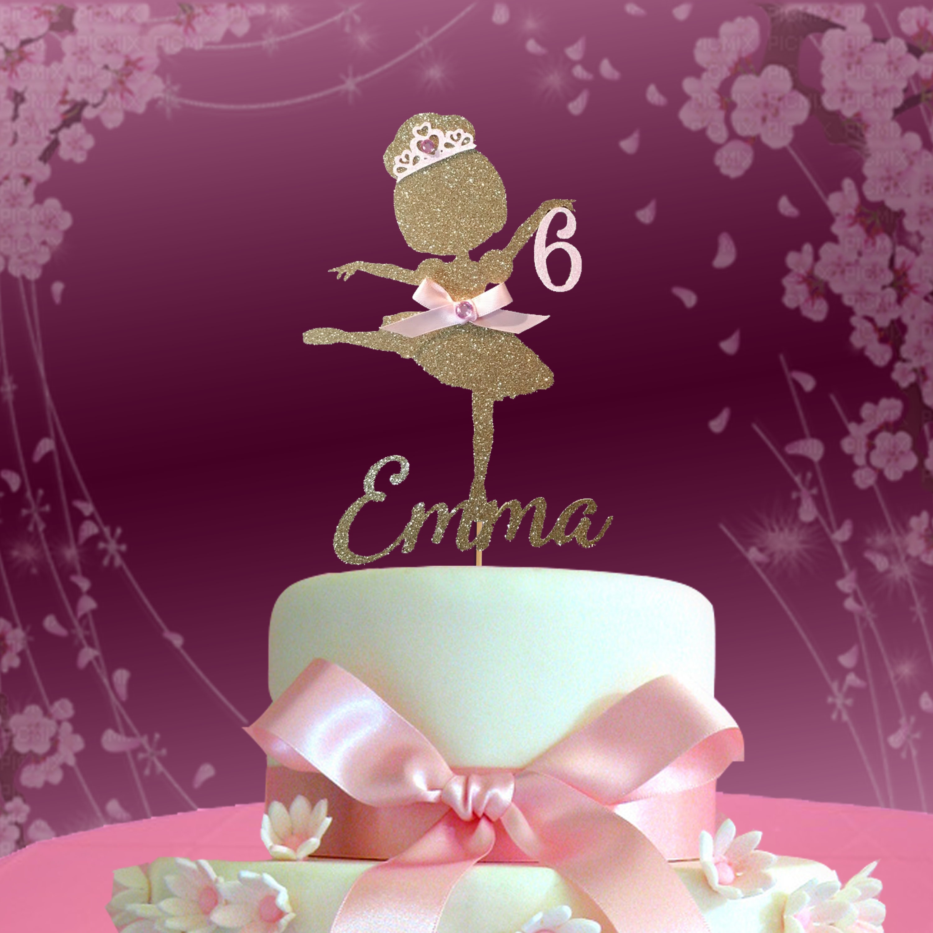 Ballerina Cake Topper Ballerine Dance Cake Topper Dance Etsy Canada
