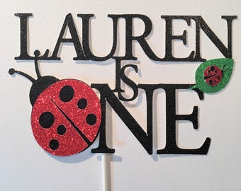 Ladybug Cake Topper, Ladybug First Birthday, Lovebug Cake Topper, Ladybug Party Decorations, Ladybug Smash Cake Topper, Valentine's Birthday