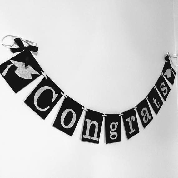 Congrats Banner Congratulations Banner Congrats Grad Etsy