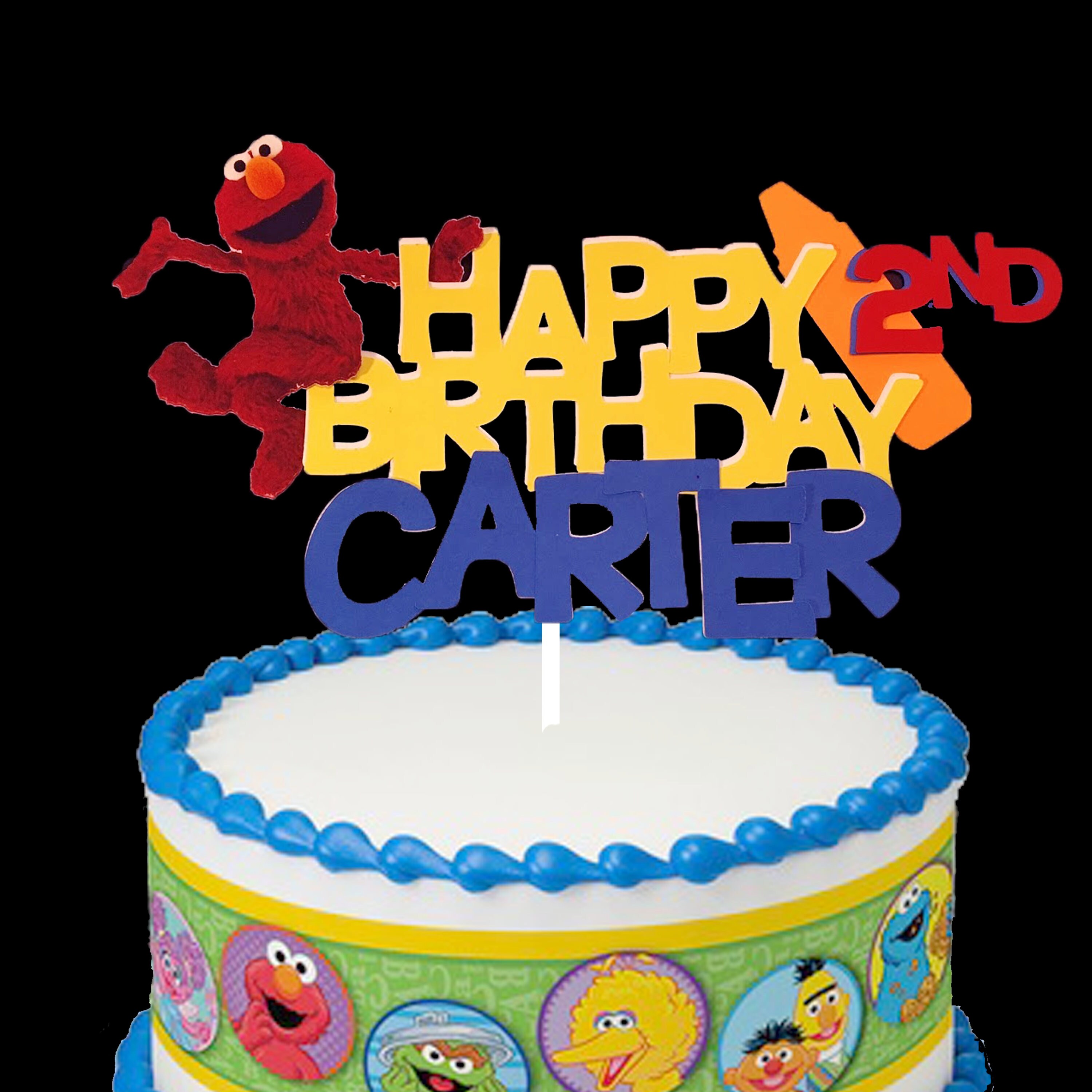 Elmo Birthday Cake Topper Elmo Caketopper Elmo Centerpiece | Etsy