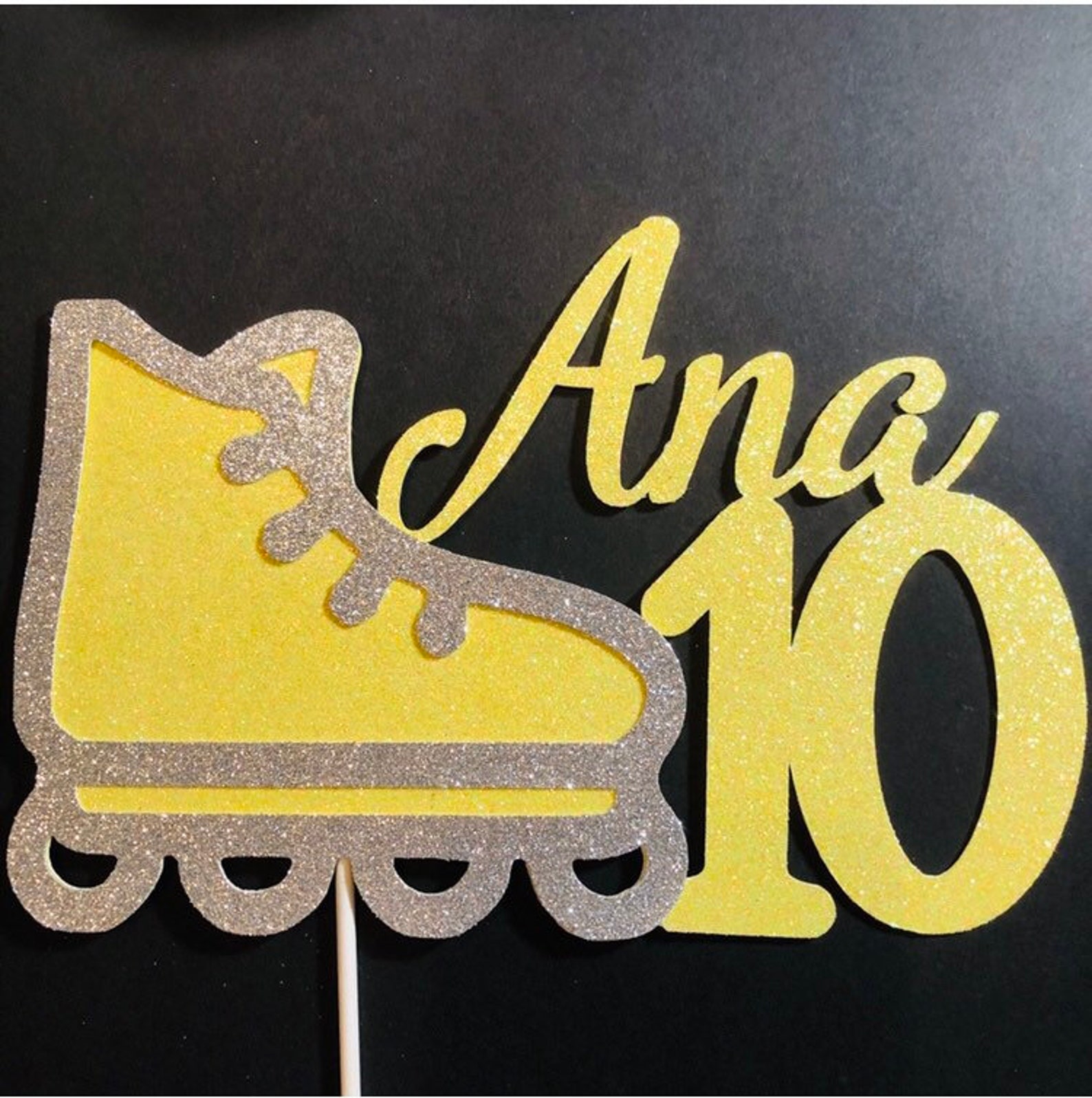 Roller Skate Cake Topper Roller Skate Birthday Cake Topper Etsy