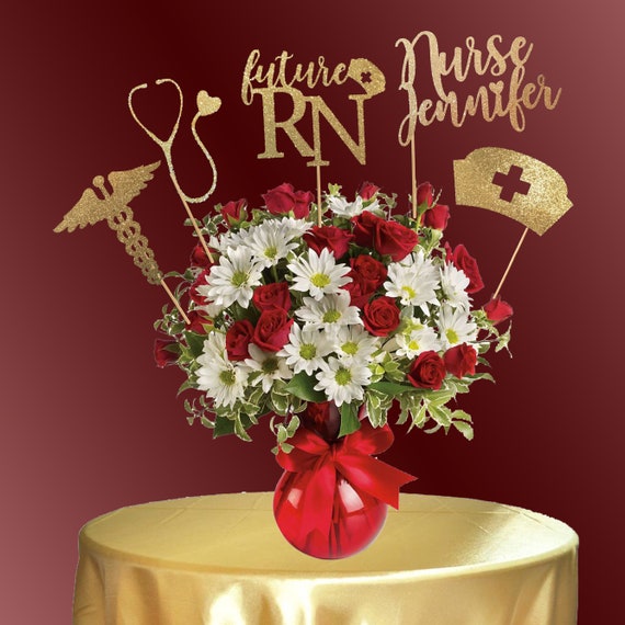 Nurse Graduation Centerpiece Sticks Graduation Centerpiece Etsy
