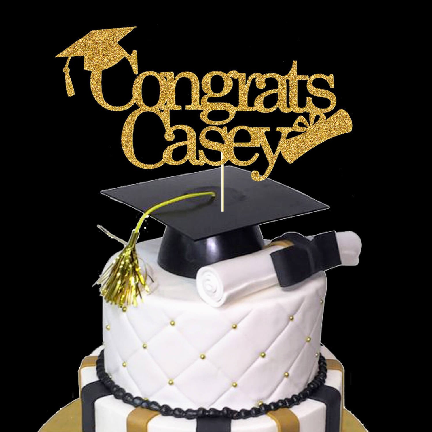 Congrats Cake Toppergraduation Cake Topperclass Of 2018 Cake Etsy