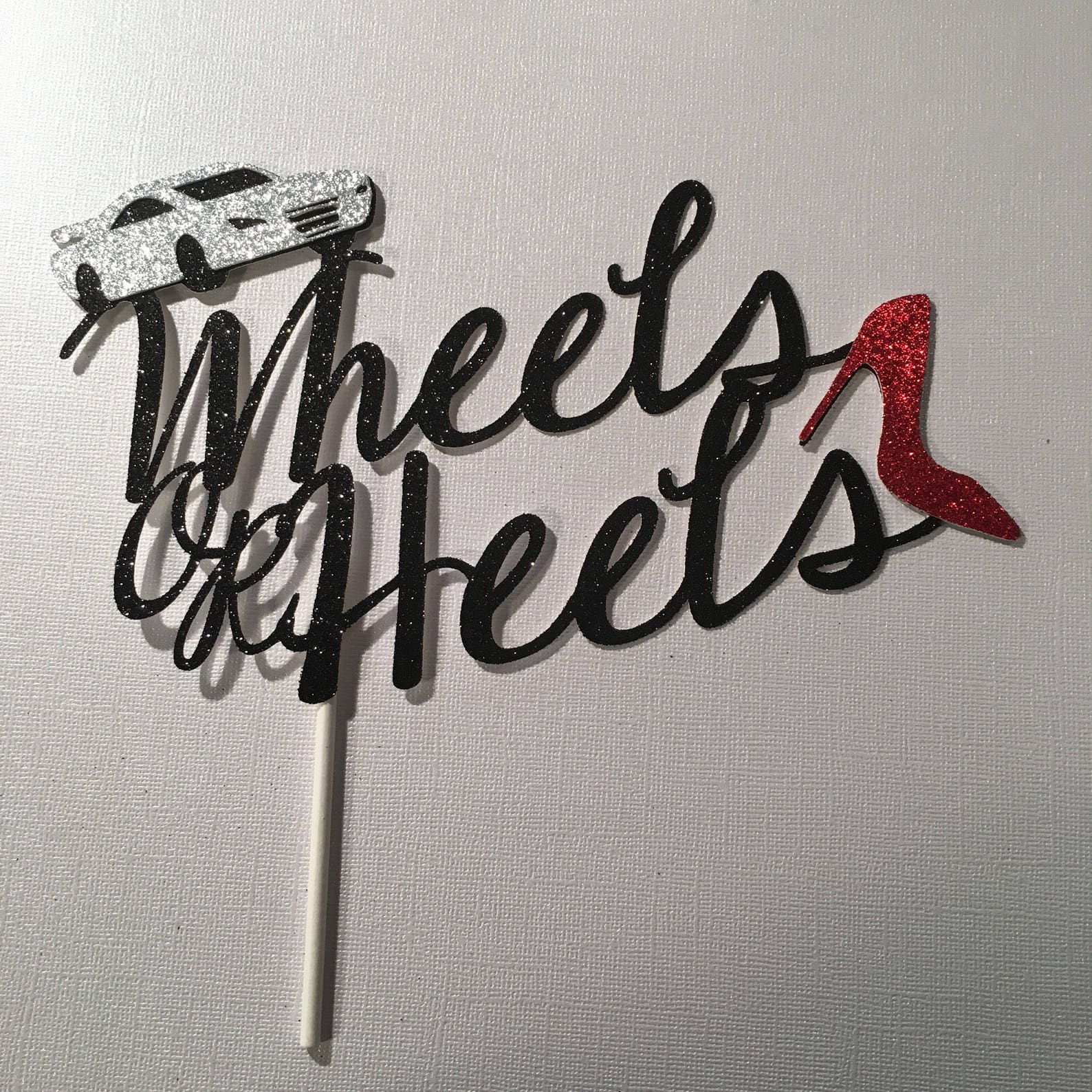 Wheels or Heels Wheels or Heels Cake Toppers Team Wheels or Etsy