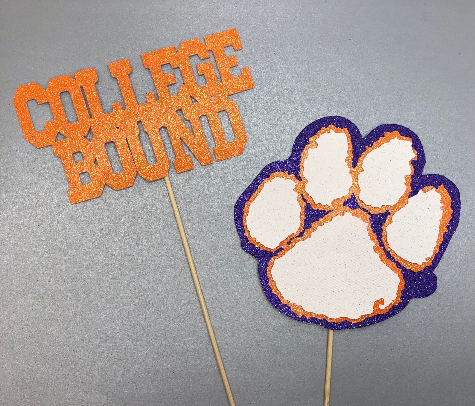 Clemson graduation centerpiece sticks Graduation Etsy