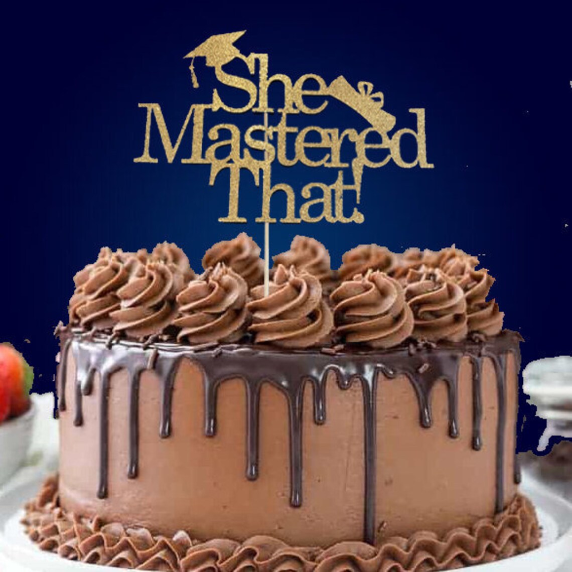 Mastered It Graduation Decorations Glitter Mastered It Cake Topper Graduation Cake Topper - Canada Masters Party Plates