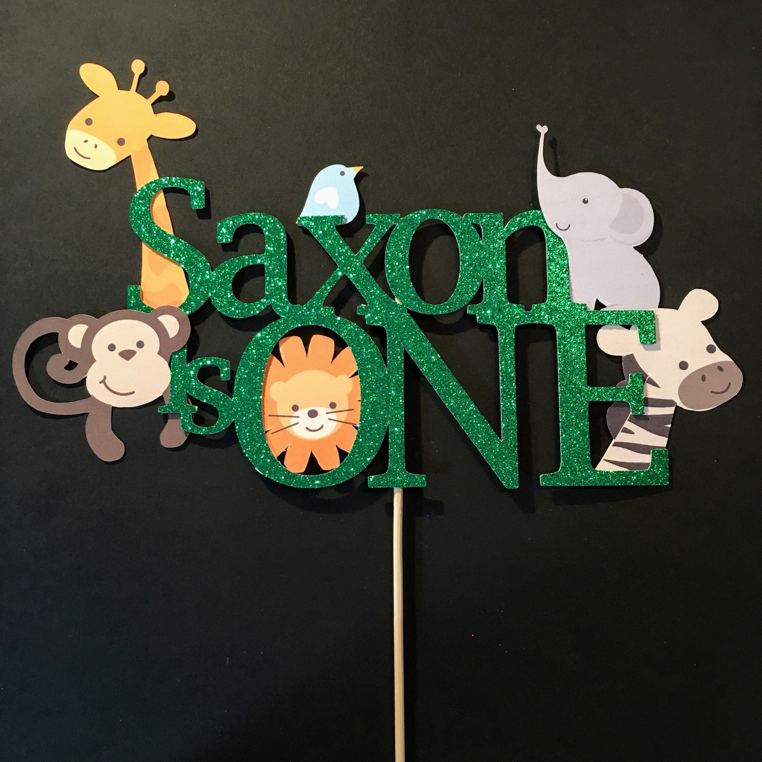 Safari Cake Topper Safari Birthday Cake Topper First Etsy Canada