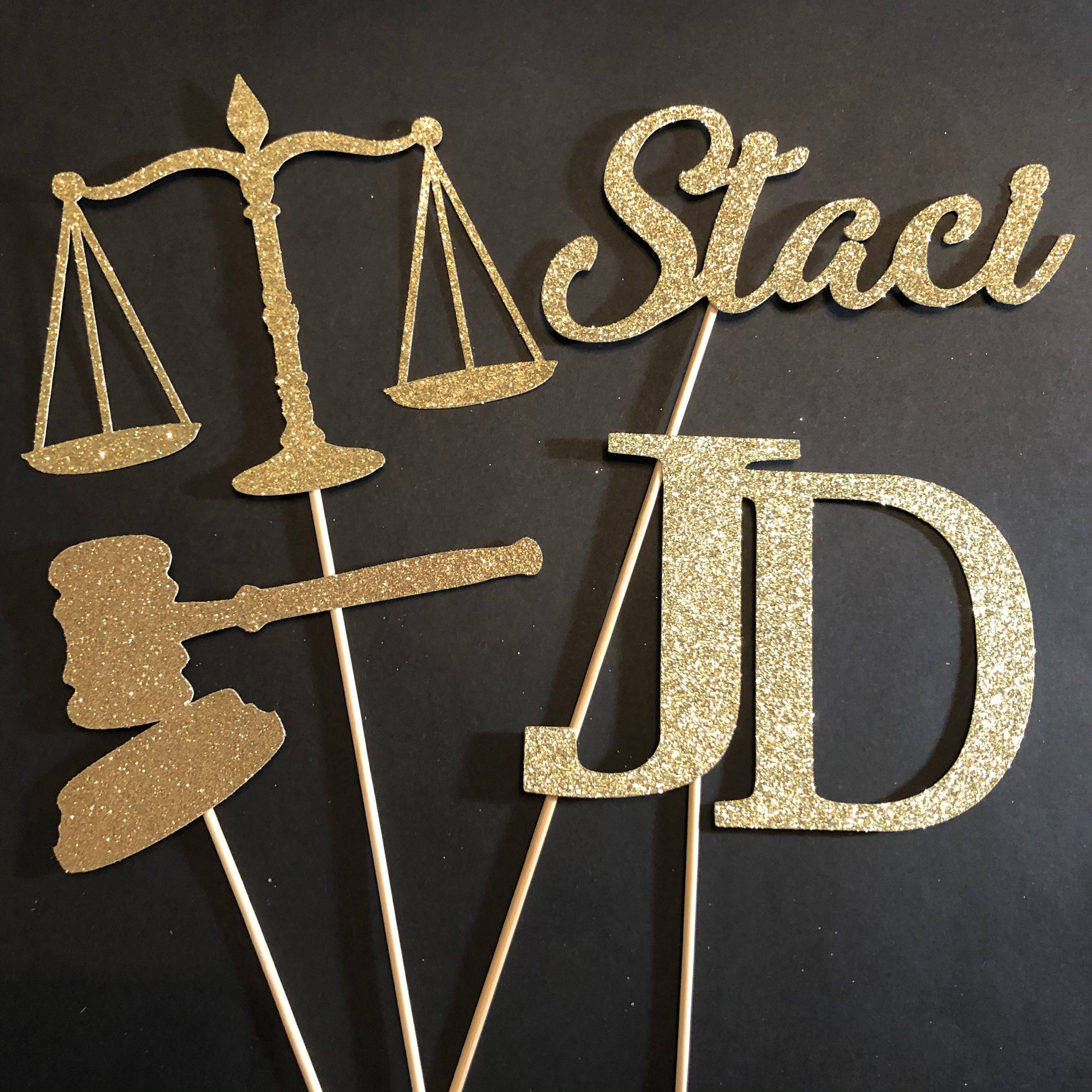 Law School Graduation Centerpiece Lawyer Graduation Etsy