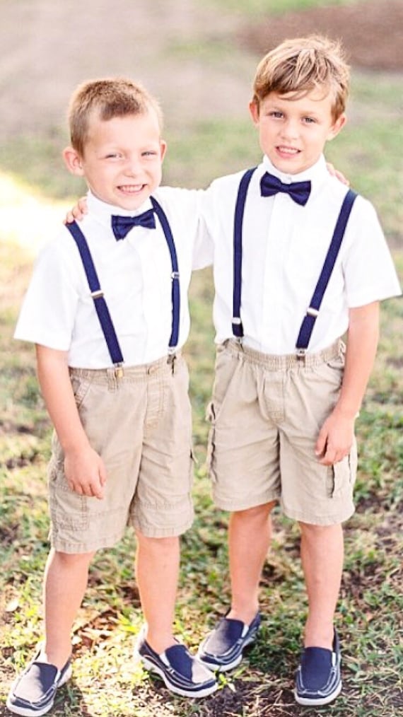 navy page boy outfits