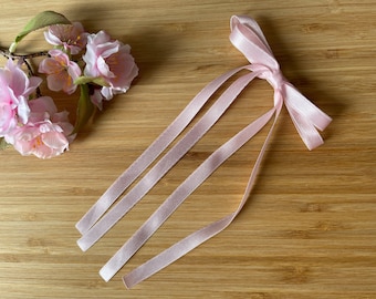 Simple elegant hair bow "Rosie", satin bow, bow, princess bow, hair accessory, bridal bow