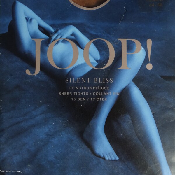 Vintage Sheer Pantyhose by JOOP! Tights 15 DEN Size L Beige