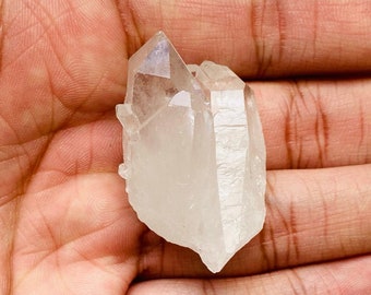 Genuine Clear Crystal Quartz Cluster Points, Large White Raw Crystal Points, Raw Quartz Crystals, Clear Raw Mineral Specimen, Home Decor C