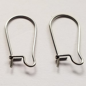 Hypoallergenic Surgical Stainless Steel Stud Earrings hooks, Blank Earring hooks, DIY Earrings, DIY Jewelry