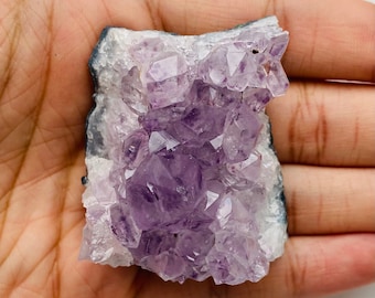 Large Raw Amethyst Crystal Cluster Stone, One of a Kind Crystal Cluster, Unique Raw Stones, Purple Amethyst Crystal Specimen