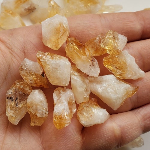 Med Raw Citrine Crystal Stones Crystal Rocks Yellow Citrine Etsy New Zealand