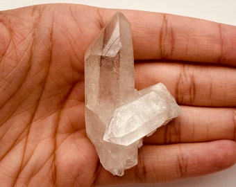 Genuine Clear Crystal Quartz Cluster Points, Large White Raw Crystal Points, Raw Quartz Crystals, Clear Raw Mineral Specimen, Home Decor A