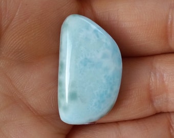 Blue Caribbean Larimar Cabochon, Larimar CAB, Designer Cabochon, Genuine Caribbean Larimar Gemstone, Jewelry Supplies, Blue Cabochon