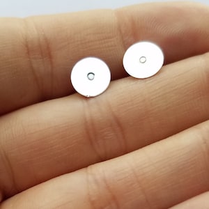 Hypoallergene chirurgische Edelstahl Ohrstecker, 8 mm Blankohrringe, DIY Ohrringe, DIY Schmuck