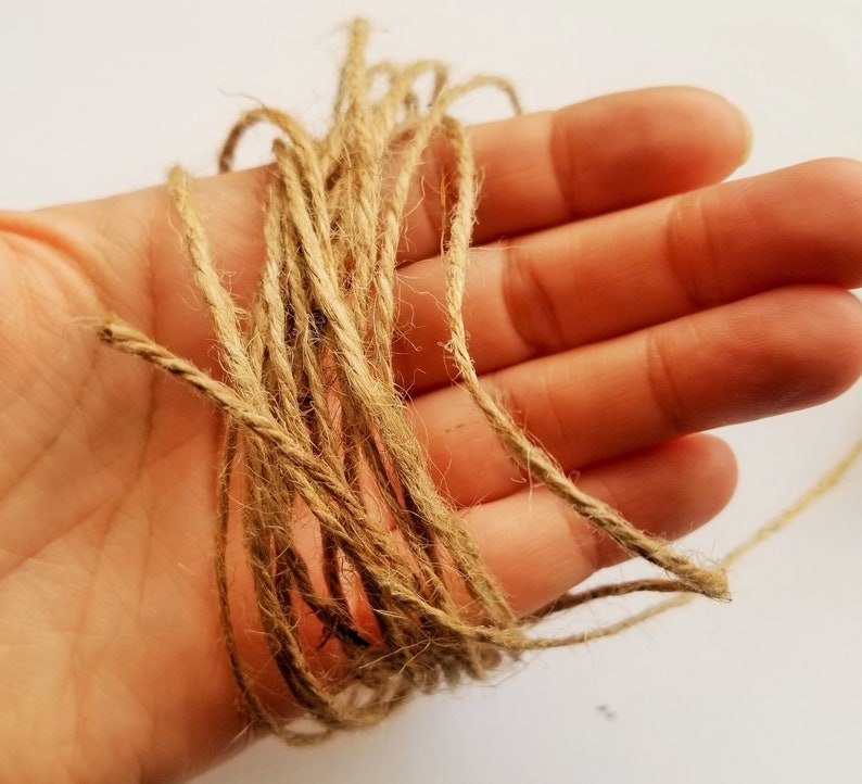 2mm Hemp String Thick Natural Hemp String Hemp Yarn DIY Raw Unwaxed Natural Hemp Cord