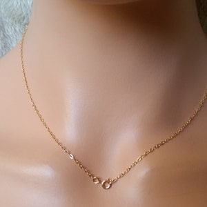 14k Gold Filled Necklace, 16, 17, 18, 19, 20 inch Gold Necklace Chain, Gold Filled Chain, Gold Chain, Jewelry Supplies, 14k gold Chain image 1