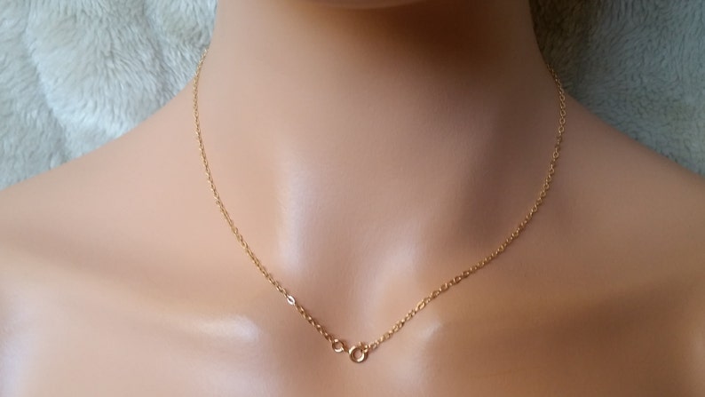 14k Gold Filled Necklace, 16, 17, 18, 19, 20 inch Gold Necklace Chain, Gold Filled Chain, Gold Chain, Jewelry Supplies, 14k gold Chain image 1