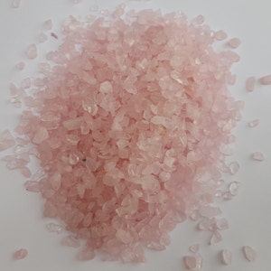 Small Pink Crystal Rose Quartz Stones, Crystal Rocks, Tiny Rose Quartz Stones, Small Stones, Rose Quartz Chips image 5